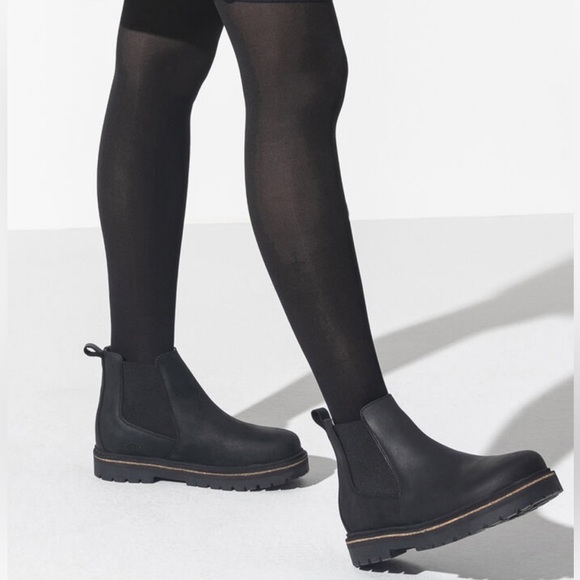 birkenstock stalon ankle boots in black
